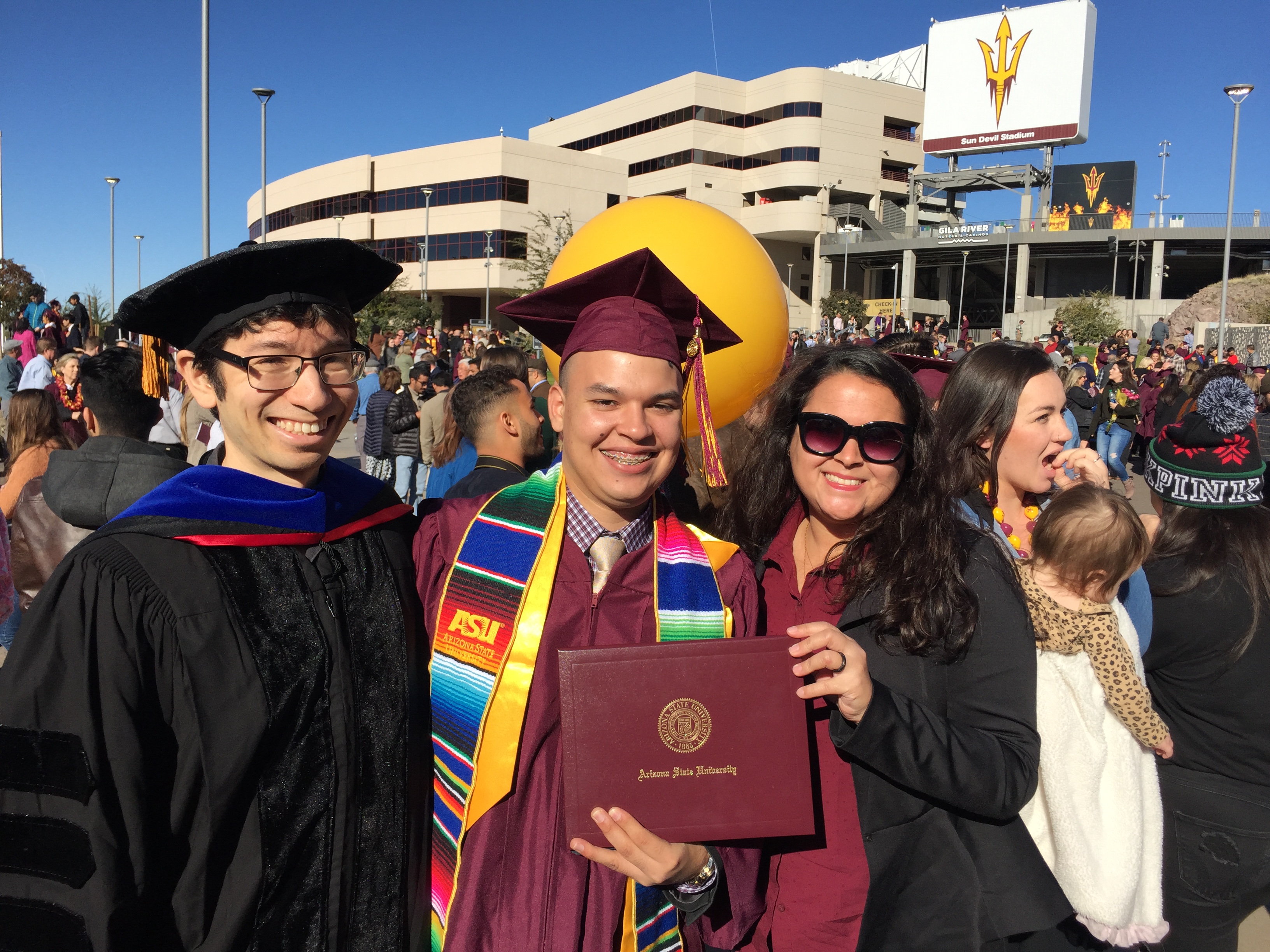 Lab student Miguel graduates from ASU – congratulations!